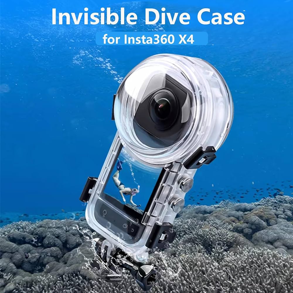 Telesin - Invisible Dive Case for X4 underwater view