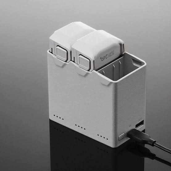 DJI Mini 3 Pro Two-Way Charging Hub with three Intelligent Flight Batteries docked